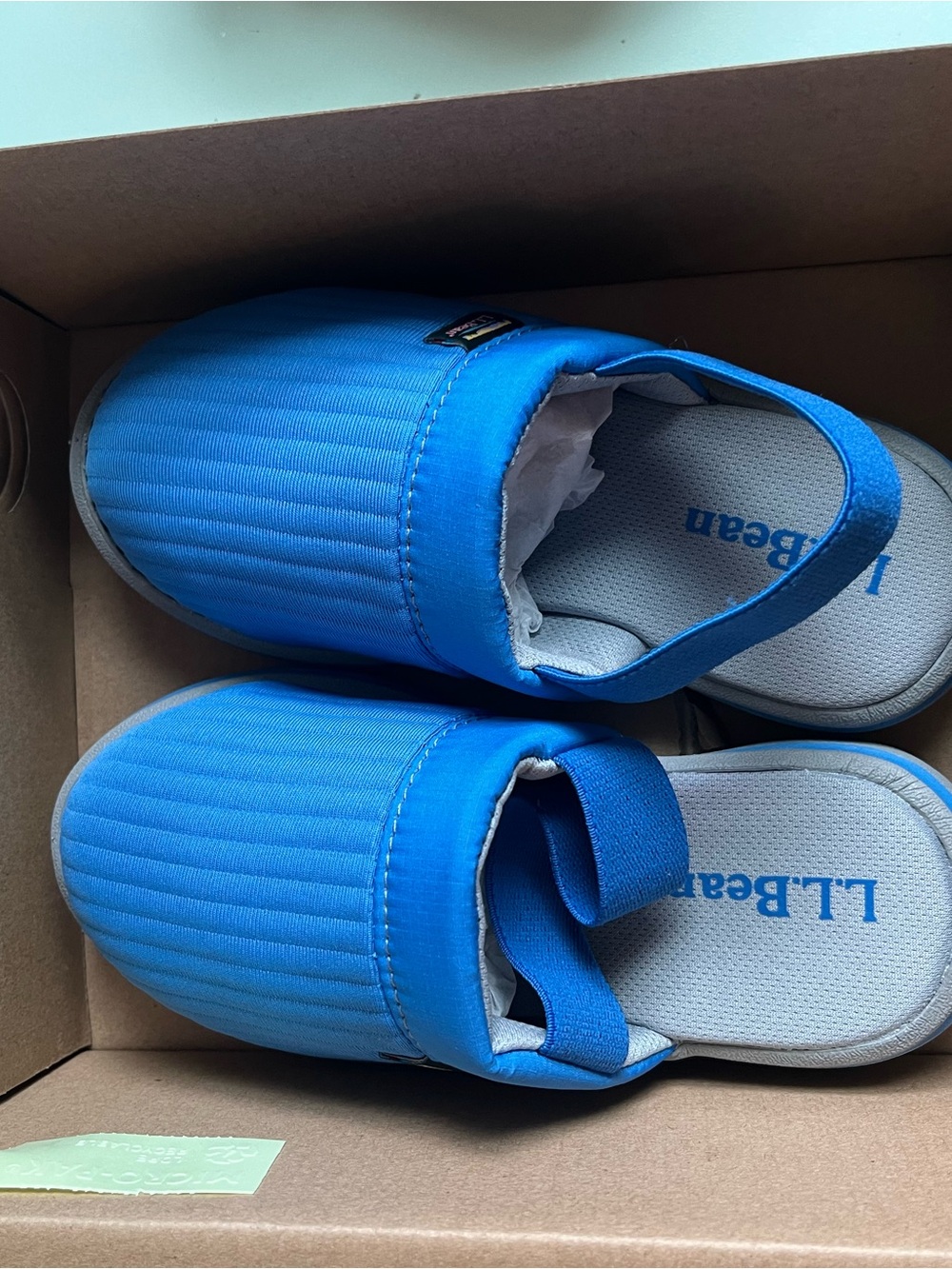 L.L. Bean Kids' Bright Blue Back-Strap Slip-On Clogs